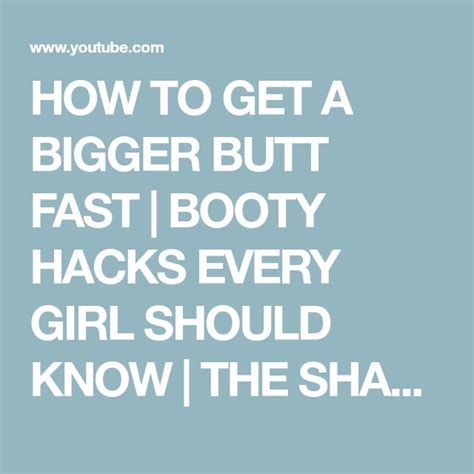 How To Get A Bigger Butt Fast Booty Hacks Every Girl Should Know The Shape Guide Uk Review