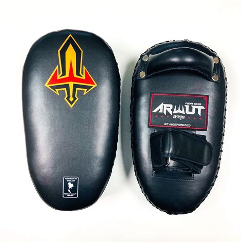 Arwut Kick Pads Kp3 Black Ultra Lightweight Tko Fight Store