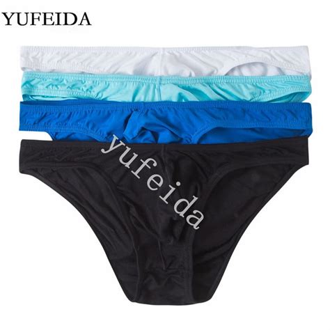 Yufeida 4pcslot Sexy Mens Briefs Underwear Cotton Shorts Low Rise