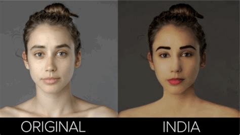 the results she received reveal dramatically diverse standards of beauty around the world