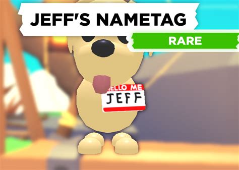 Find all the active adopt me codes available on roblox remember that these roblox adopt me! Jeff's Nametag | Adopt Me! Wiki | Fandom