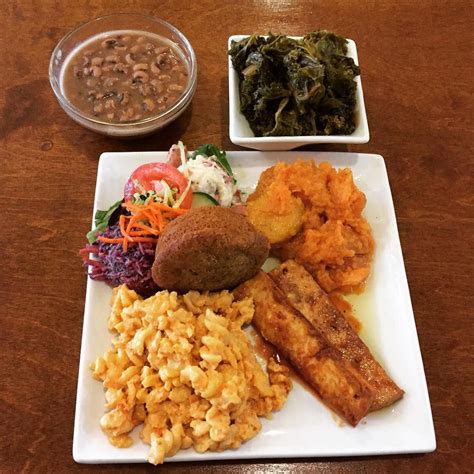 Chikin' fried mushrooms, collard greens, mac & cheez and dirty rice. The Best Vegan Soul Food Restaurants Across the Country ...