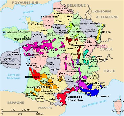France Wine Regions Map Bordeaux Wine Region Map France Wine Posters Wine Folly France