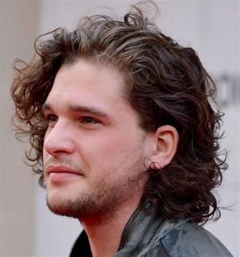 Kit Harrington Curly Brown Long Mens Hair Follow Pithy Flamingo For