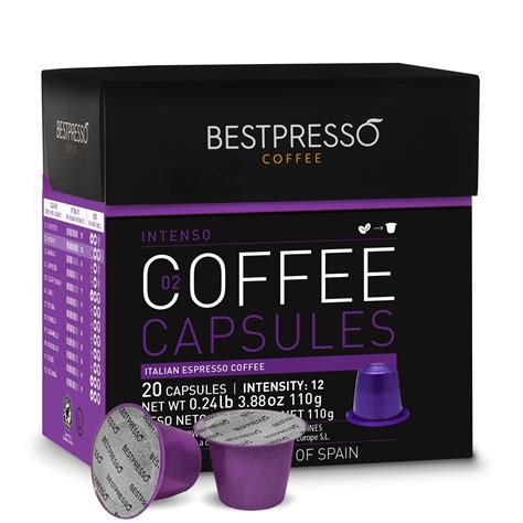 Nespresso Compatible Gourmet Coffee Capsules 120 Pod Intenso Blend