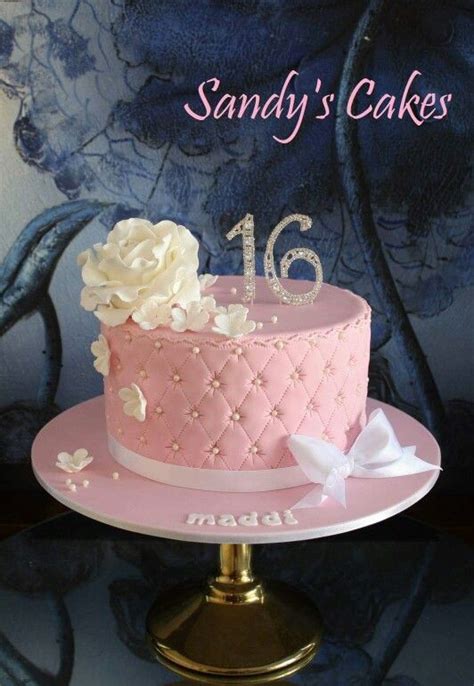 Sweet 16 Birthday Cake 16th Birthday Cake For Girls Fondant Cakes