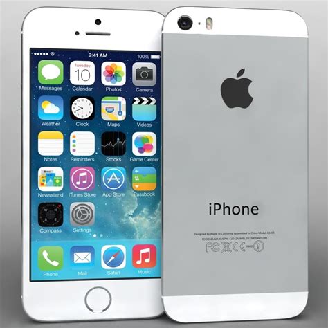 Apple Iphone 5s Silver 3d Model 39 Max 3ds Fbx Ma Lxo Obj 3dm