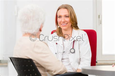 Doctor Seeing Senior Patient In Practice Stock Photo 542369 Crushpixel