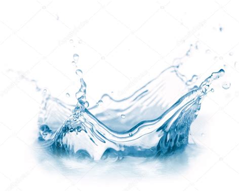Water Splash Isolated On White — Stock Photo © Sergeypeterman 3203995