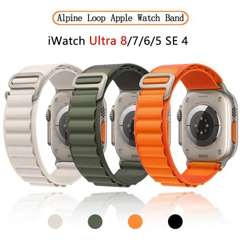 Buy Alpine Loop For Apple Watch Ultra Strap 49mm 44mm 40mm 42mm 38mm Sport Bracelet Correa