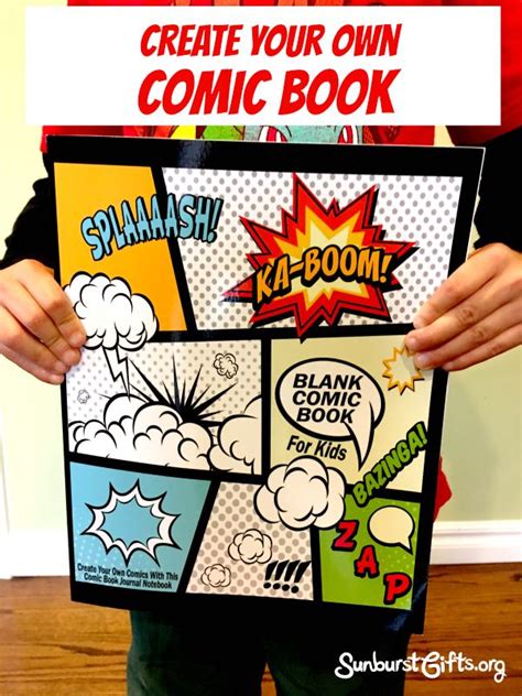 A Person Holding Up A Comic Book With The Title Create Your Own Comic