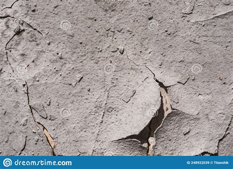 Antigua Pared Destruida De Yeso Grietas De Fondo Granulado Chips