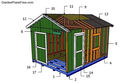 12x16 Shed Plans Diy Gable Shed Free Garden Plans How To Build