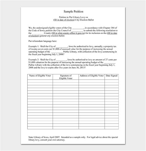 20 Free Petition Templates How To Write A Petition Word Pdf