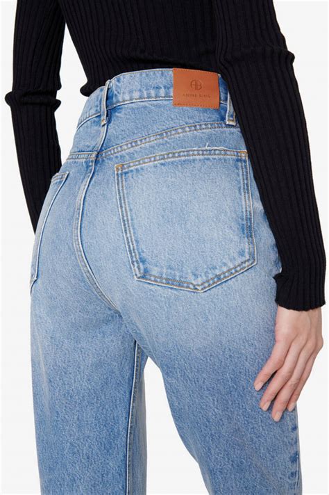 Anine Bing Vintage Jeans Sonya In Hellblau Gruener At