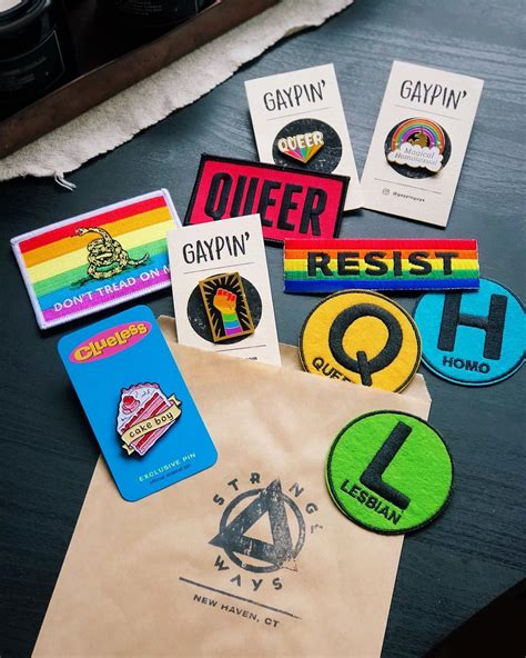 Lgbtq Pride Pins Patches Queer Owned Business Strange Ways