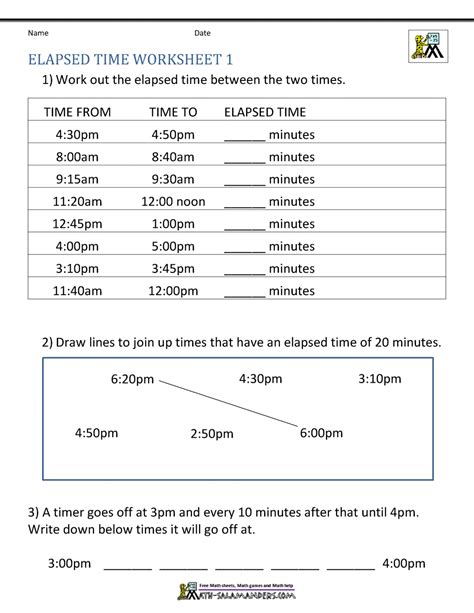 Calculating Elapsed Time Worksheet Math Instruction Time Worksheets