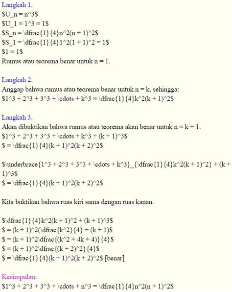 Induksi Matematika Contoh Soal Dan Bahasan Mudah Dengan Cara Ini