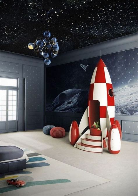 25 Stunning Outer Space Themed Bedroom For Boys Space Themed Bedroom