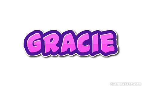 Gracie Logo Free Name Design Tool From Flaming Text