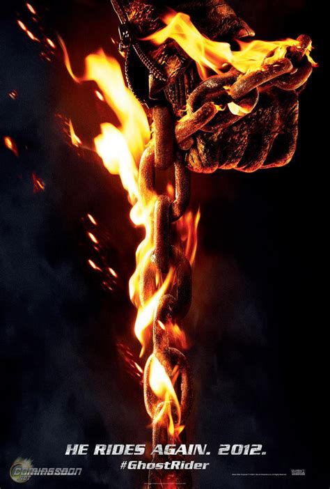 Ghost Rider Spirit Of Vengeance Il Poster Dal Film Mark Neveldine E