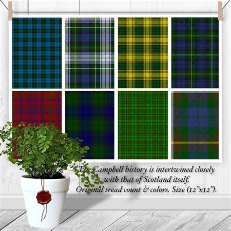 Digital Printable Scottish Tartan Plaid Highland Clan Etsy