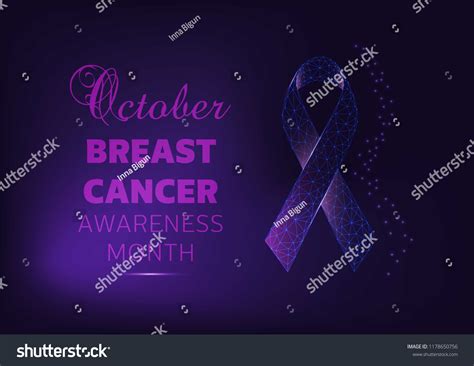 October Breast Cancer Awareness Month Campaign Stock Vector Royalty