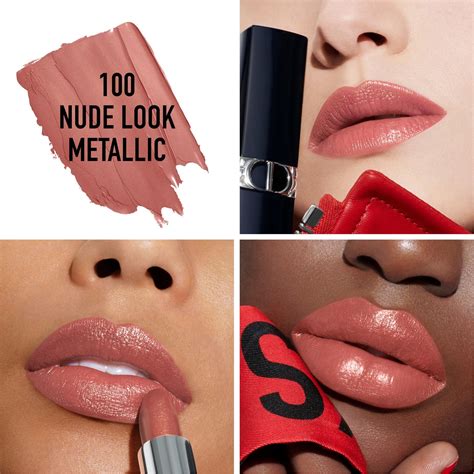 Dior Rouge Dior Metallic Finish Lipstick In Nude Look Lipstick