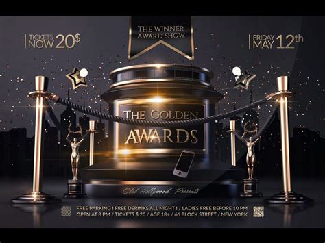 The philadelphia flyers are a professional ice hockey team based in philadelphia, pennsylvania. Golden Awards Flyer | Golden awards, Award poster, Chinese ...
