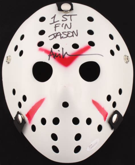 Ari Lehman Signed Friday The 13th Mask Inscribed 1st Fn Jason Jsa
