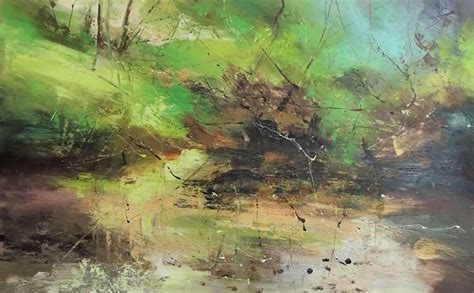 Claire Wiltsher Winter Solstice Contemporary Abstract Blue Landscape