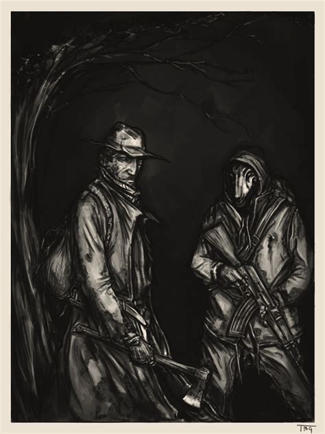 Artstation Fan Art Protagonist And Wolfman Darkwood