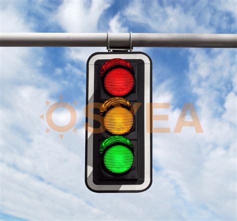 Osyea Solar Powered Ryg Pedestrian Led Traffic Signal Light Timer