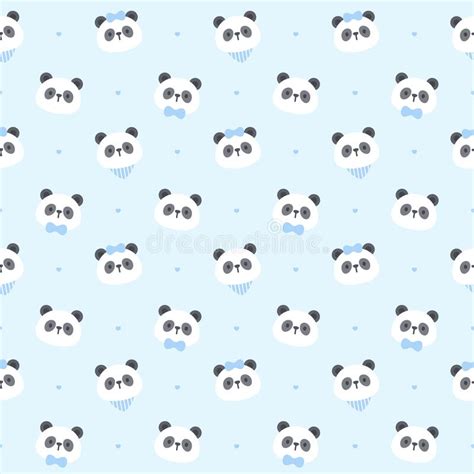 Netter Pandabär Der Karikaturhandgezogene Art Sieht Ab Stock