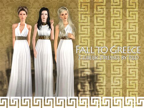 Ashes Greek Dress Sims 4 Clothing Sims 4