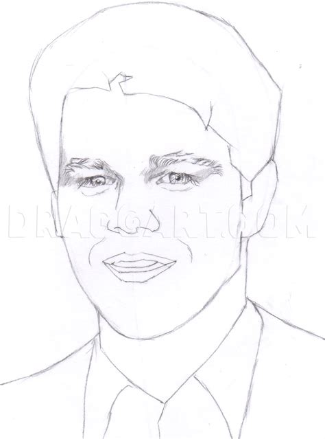 Matt Damon Drawing Lesson Coloring Page Trace Drawing
