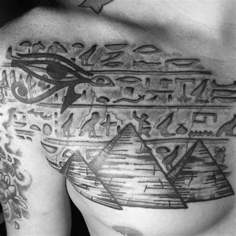Hieroglyphics Tattoo Designs For Men Ancient Egyptian Ink Ideas
