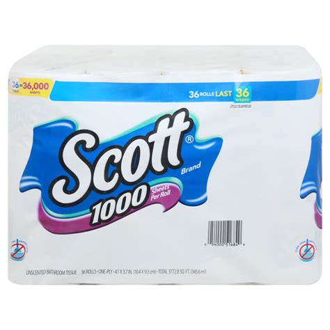 Save On Scott 1000 Sheets Per Roll Toilet Paper 1 Ply Unscented Order