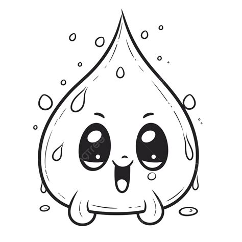 Water Droplet Coloring Page