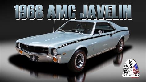 Amc Javelin Ms Classic Cars Youtube