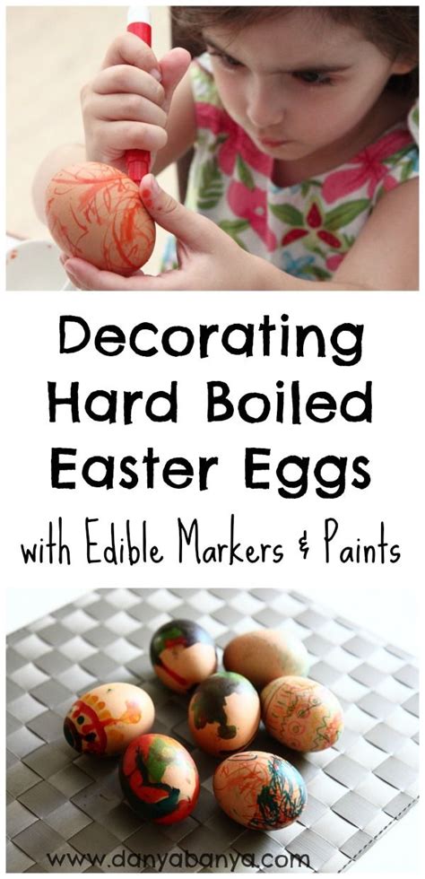 Decorating Eggs With Edible Paints And Markers Danya Banya Edible
