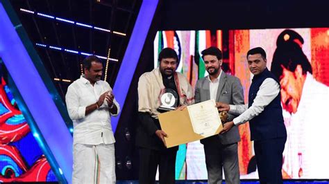 Chiranjeevi Receives Indian Film Personality Of The Year Award Indtoday