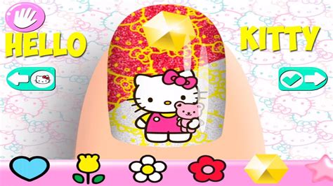Divertido Salon De Uñas Decoradas De Hello Kitty Juegos De Niñas