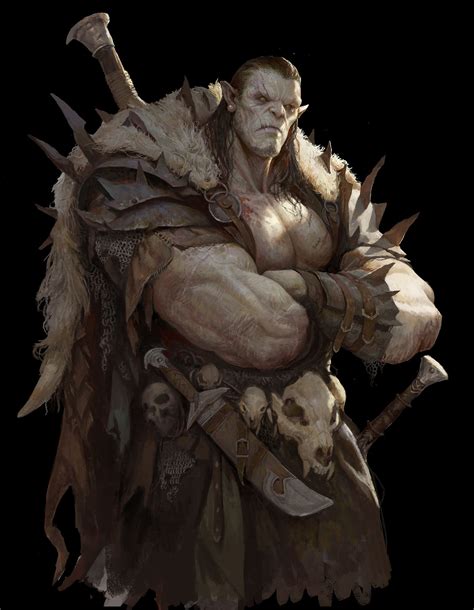 Artstation Orc 王 建喜 Dungeons And Dragons Characters Fantasy