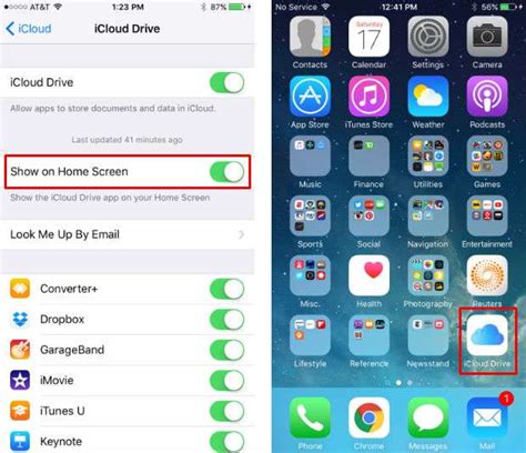 How Do I Add The Icloud Drive App Icon To My Home Screen In Ios 9