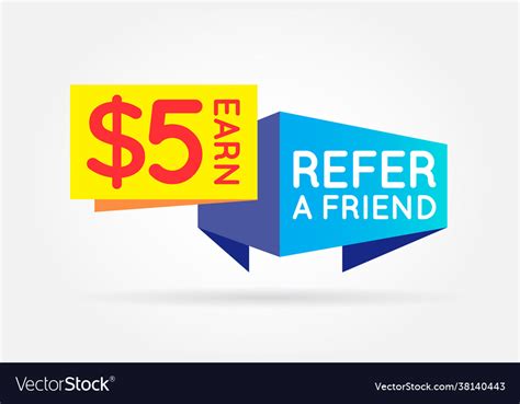 Refer A Friend Colorful Banner Or Poster Referral Vector Image