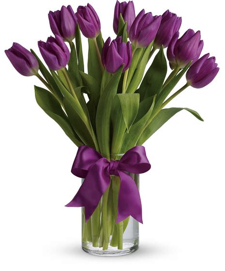 Passionate Purple Tulips Alexandria Va Flower Delivery Conklyns