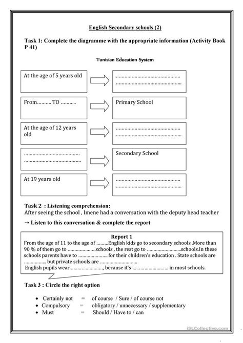 English Worksheets High School School Worksheets Printable