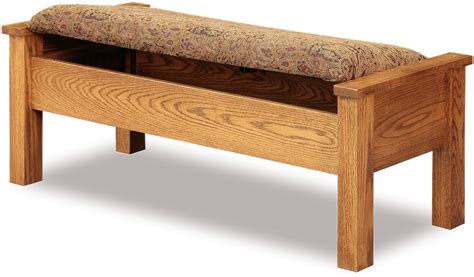 Mission Style Bed Seat Brandenberry Amish Furniture