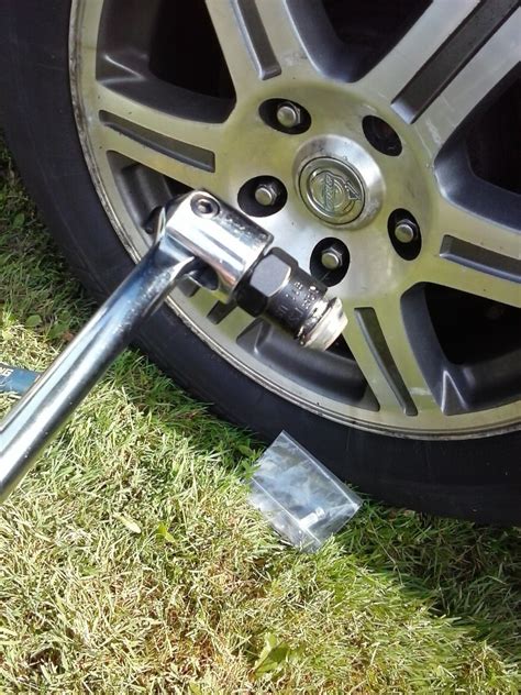 Off, but if it didn't get stuck then take a punch and hammer to the bearings go thru the top to get the bottom one and vice how to remove a stuck bolt on blades on riding mower. How to Remove a Stuck or Stripped Lug Nut | AxleAddict